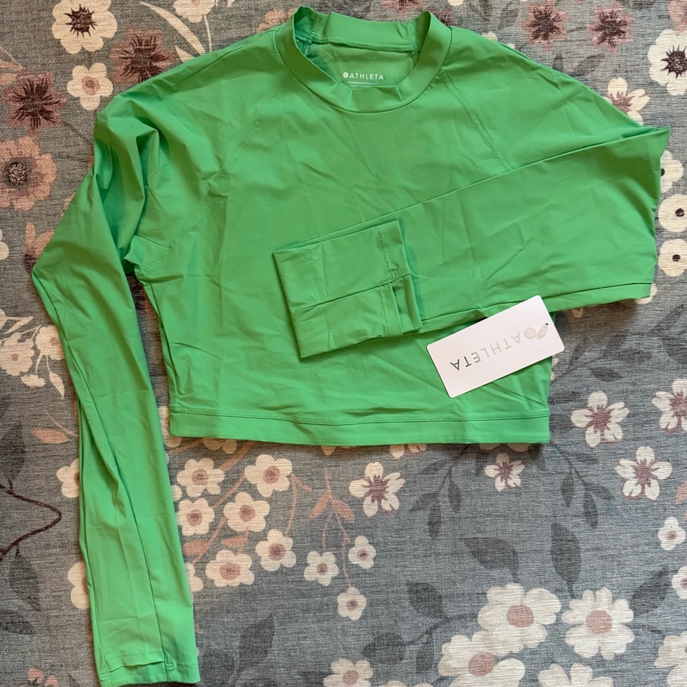 Athleta Women's Crosstrain Ultra Crop Top - Green